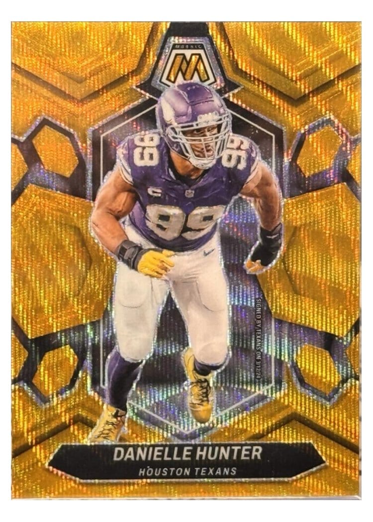 2024 Panini Mosaic Base Set Danielle Hunter Gold Wave #91 card