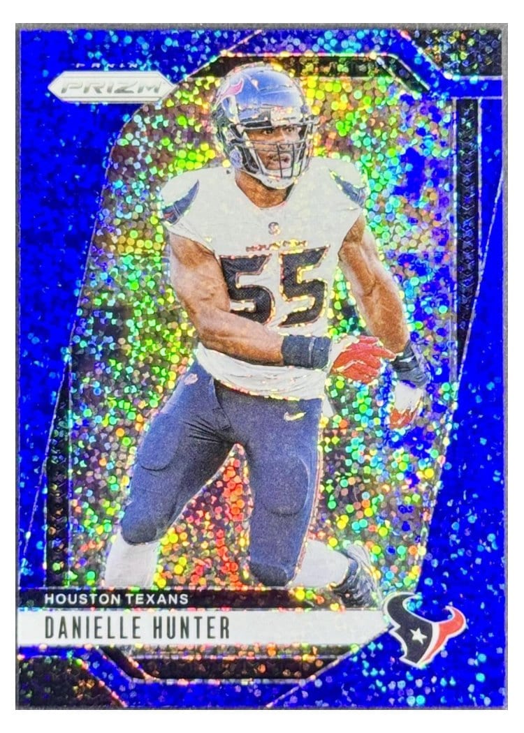 2024 Panini Prizm Base Set Danielle Hunter Blue Sparkle #117 card