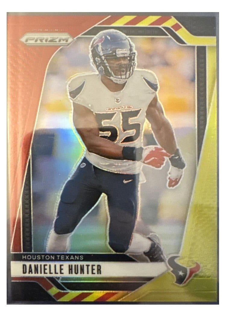 2024 Panini Prizm Base Set Danielle Hunter Red Yellow #117 card