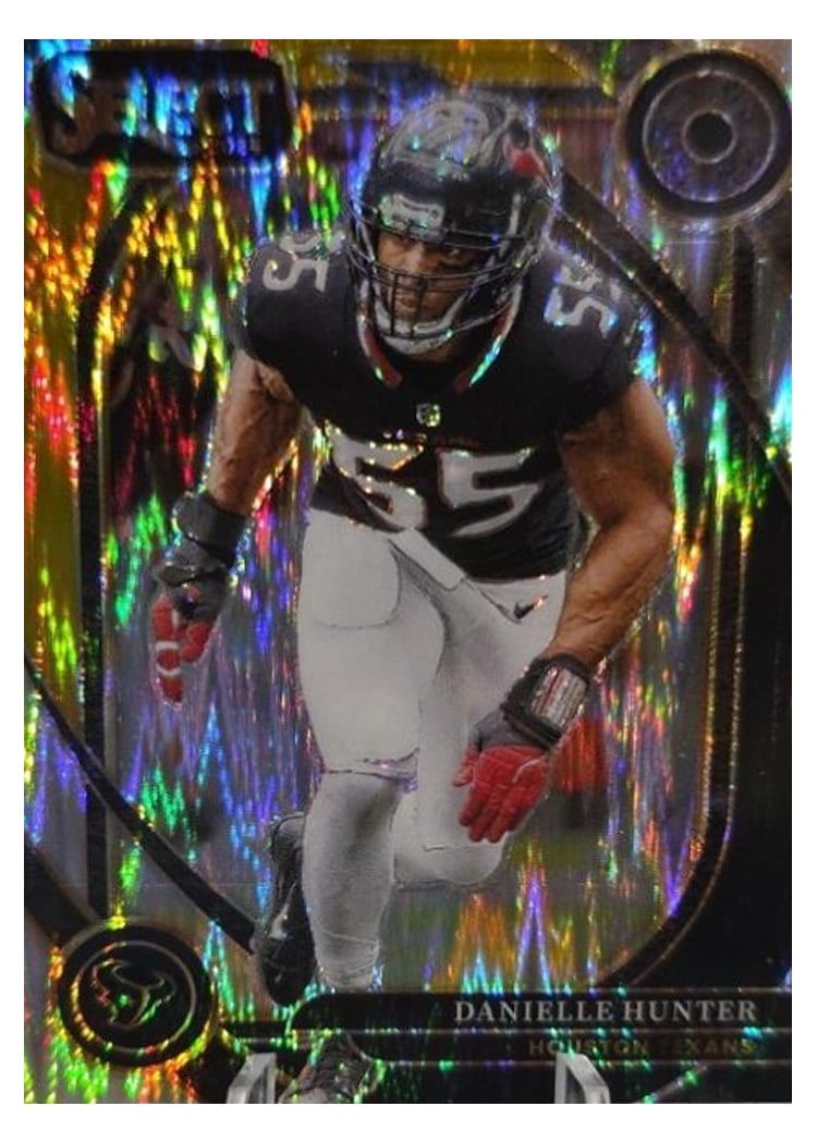 2024 Panini Select Base Set Danielle Hunter Black Gold Prizm Shock #243 card