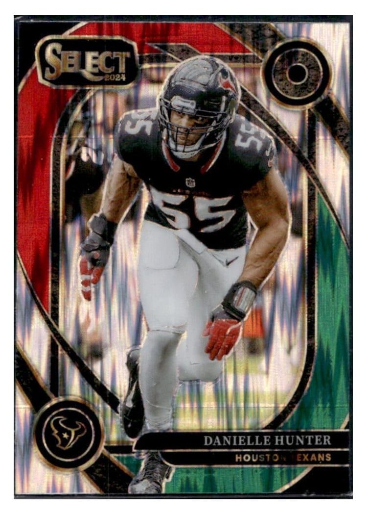 2024 Panini Select Base Set Danielle Hunter Green Red Prizm Shock #243 card