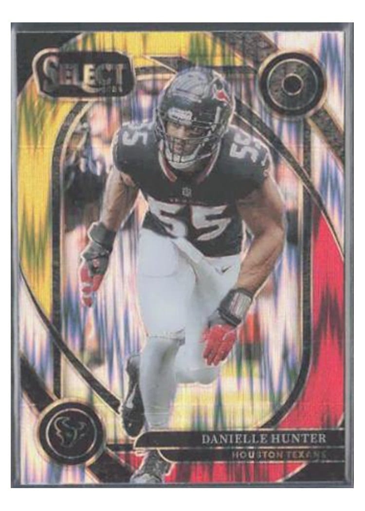 2024 Panini Select Base Set Danielle Hunter Red Yellow Prizm Shock #243 card