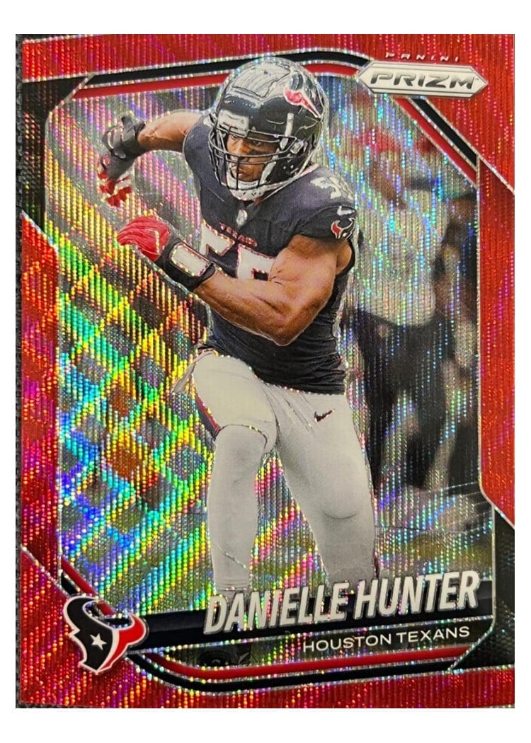 2025 Panini Prizm Base Set Danielle Hunter Red Wave #48 card