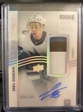 2023-24 Upper Deck Premier Acetate Rookie Autograph Patch Danil Gushchin #AR-DG card