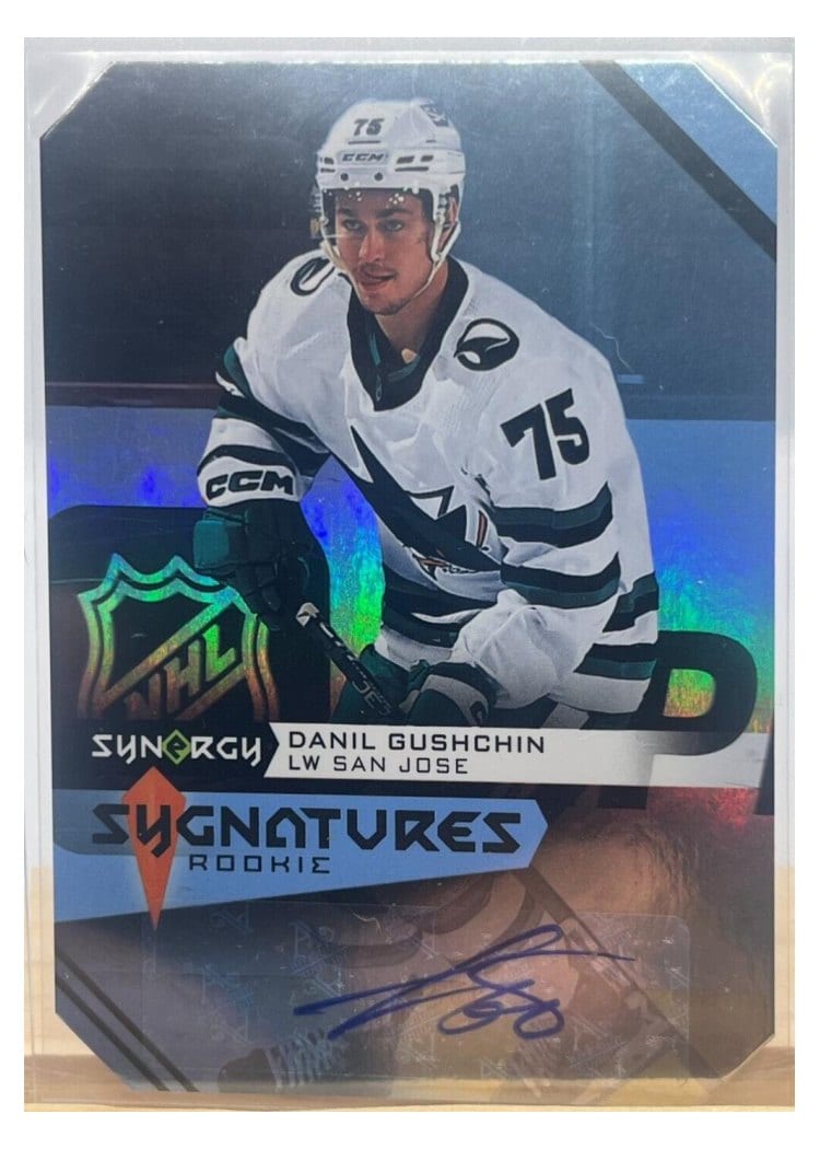 2023-24 Upper Deck Synergy Rookie Sygnatures Danil Gushchin #S-DG card
