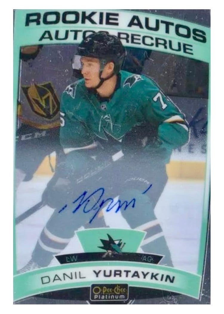 2019-20 O-Pee-Chee Platinum Rookie Autos Danil Yurtaykin #R-DY card