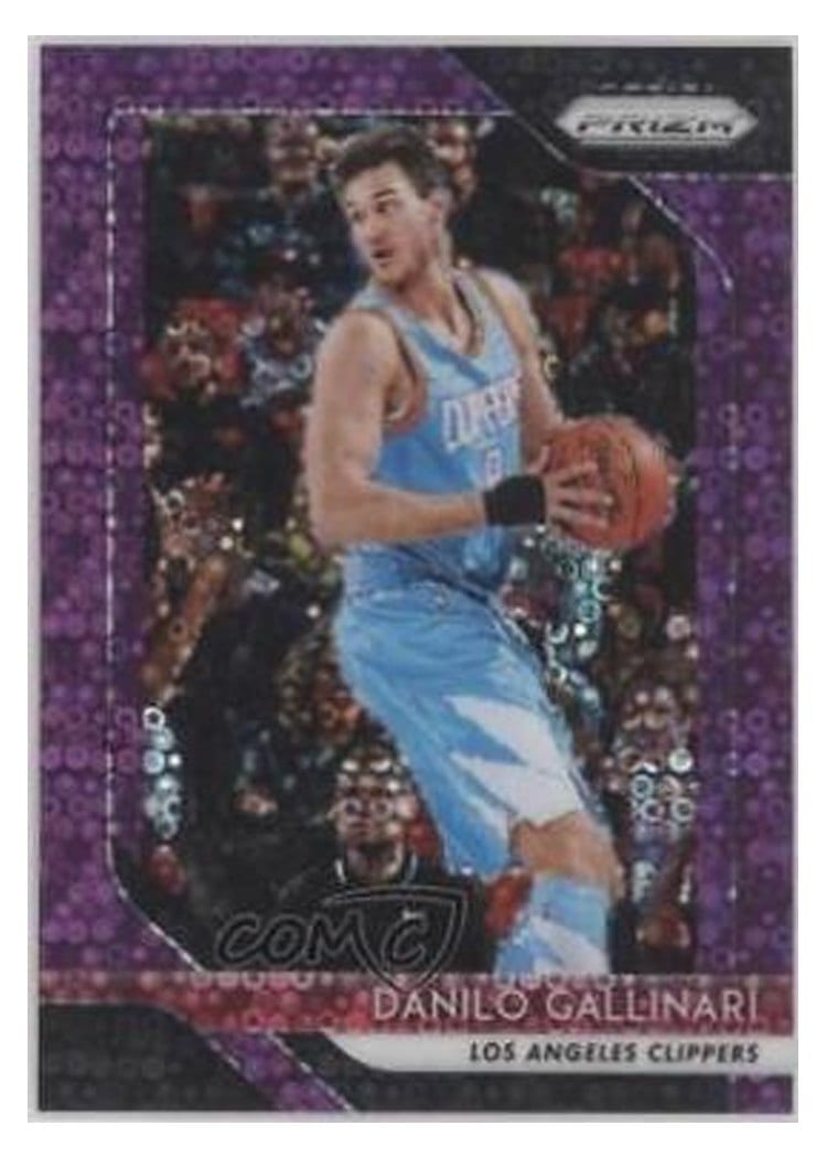 2018-19 Panini Prizm Base Set Danilo Gallinari Fast Break Prizm Purple #254 card