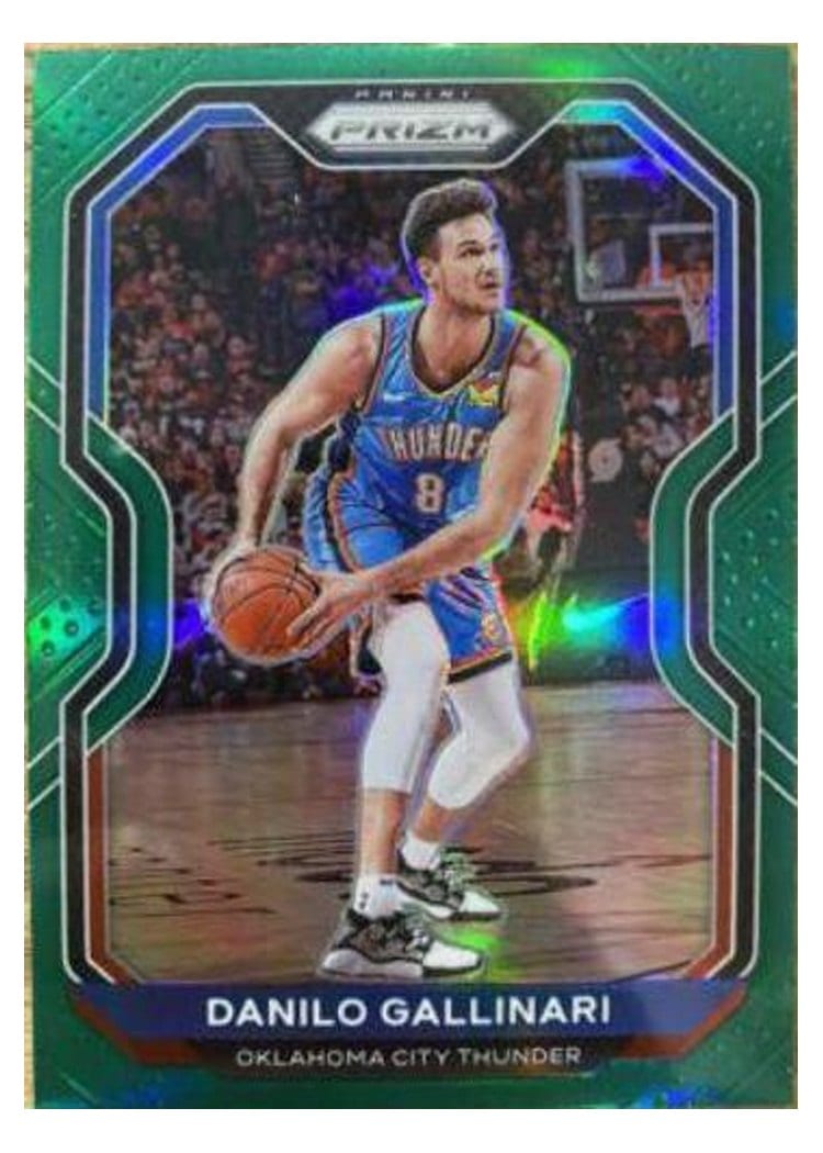 2020-21 Panini Prizm Base Set Danilo Gallinari Green Prizm #61 card