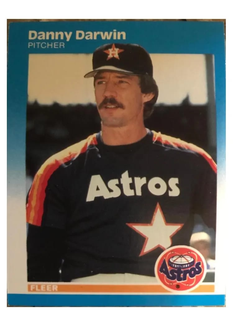 1987 Fleer Danny Darwin #54 card