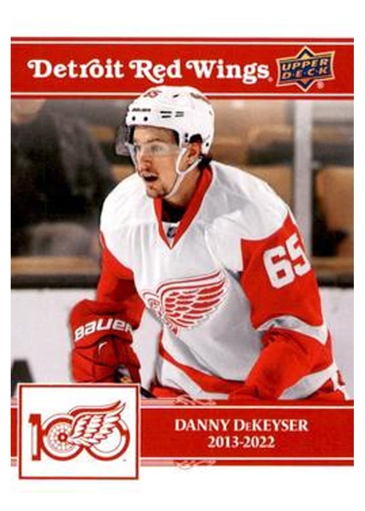 2025-26 Upper Deck Detroit Red Wings Centennial Box Set Gold Autographs Danny DeKeyser #11 card