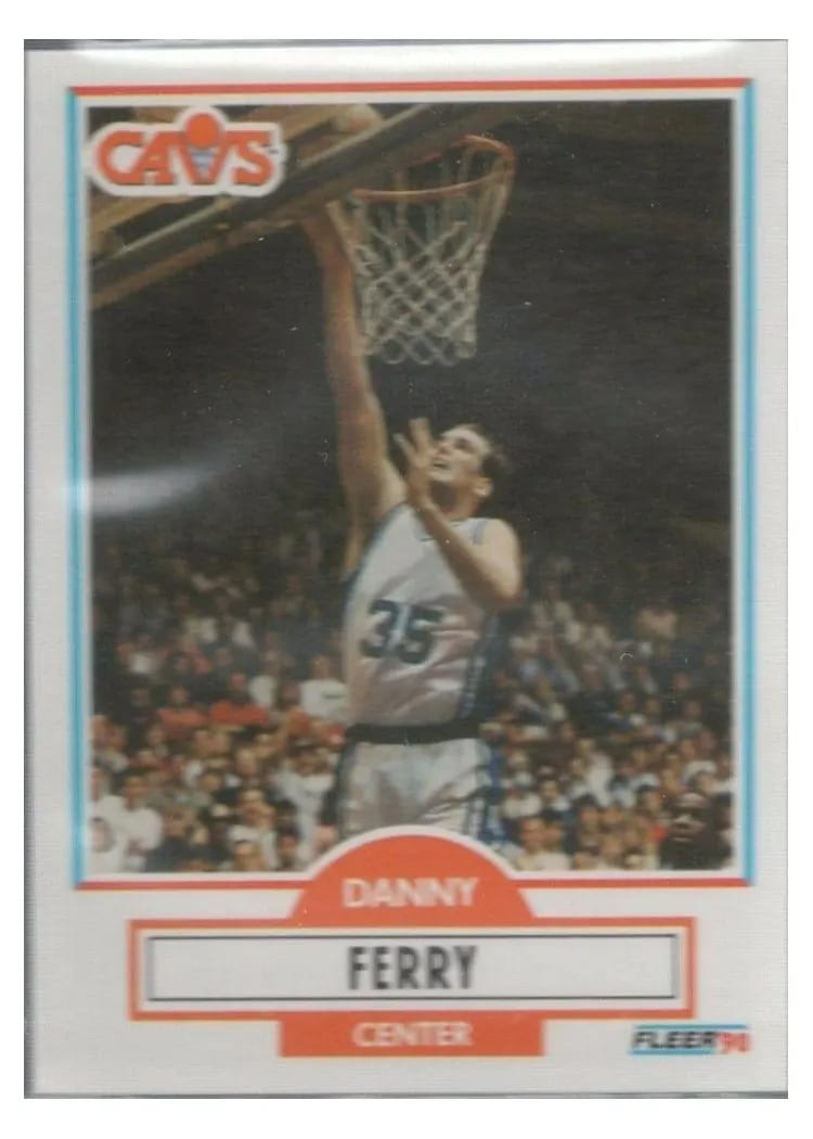 1990 Fleer Danny Ferry #33 card