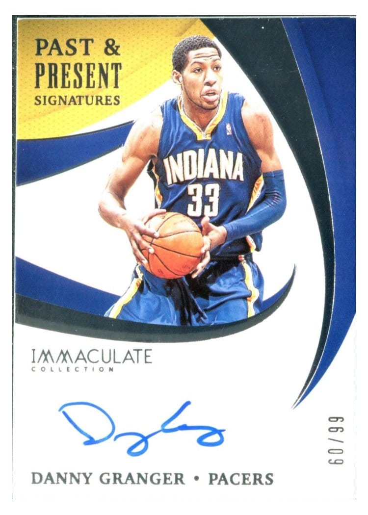 2020-21 Panini Immaculate Collection Past and Present Signatures Danny Granger #PPS-DGR card