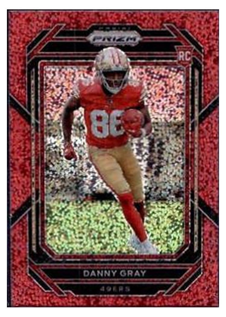 2022 Panini Prizm Base Set Danny Gray Red Sparkle #335 card