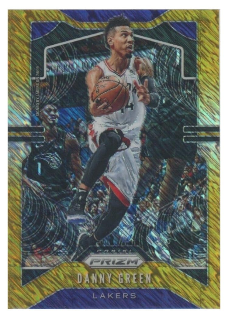 2019-20 Panini Prizm Base Set Danny Green Gold Shimmer Prizm #60 card