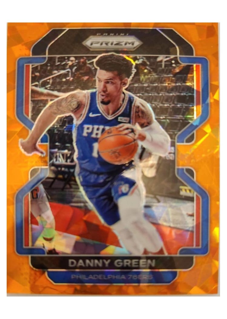 2021-22 Panini Prizm Base Set Danny Green Orange Ice Prizm #30 card