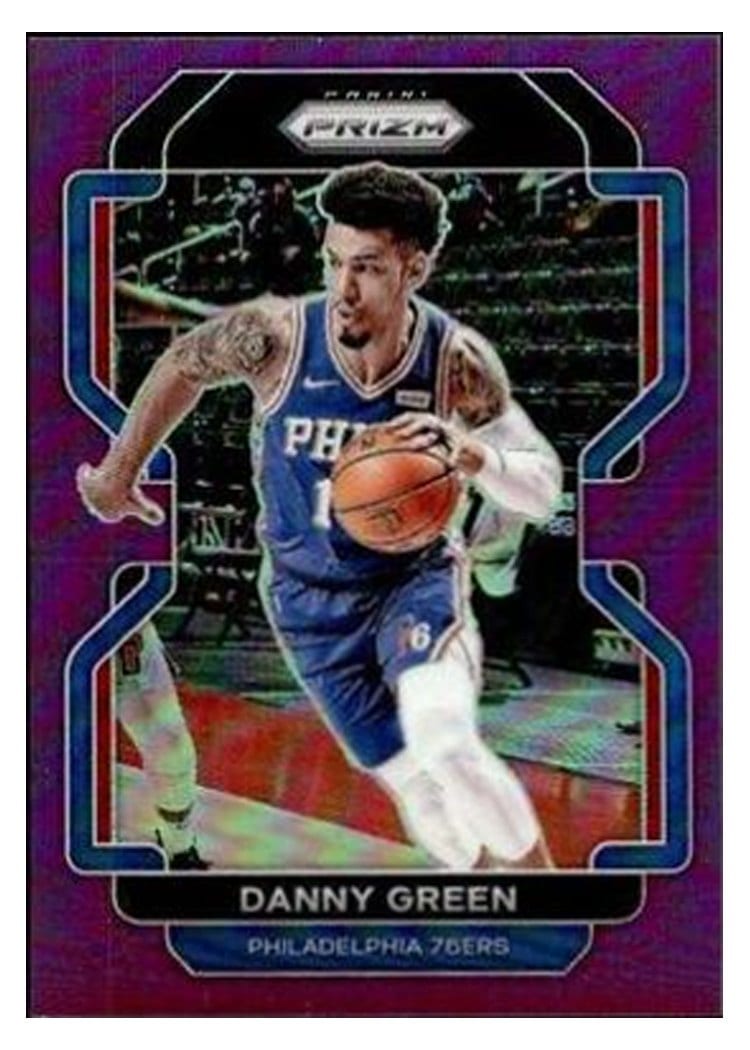 2021-22 Panini Prizm Base Set Danny Green Purple Prizm #30 card