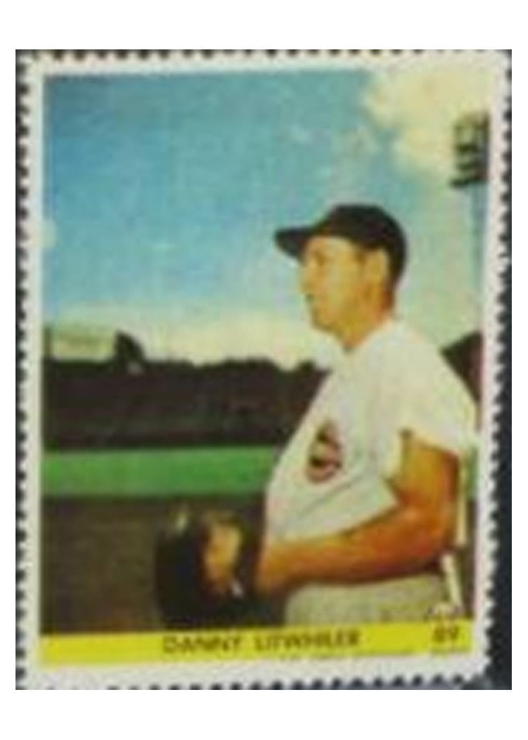 1949 Eureka Sportstamps Danny Litwhiler #89 card