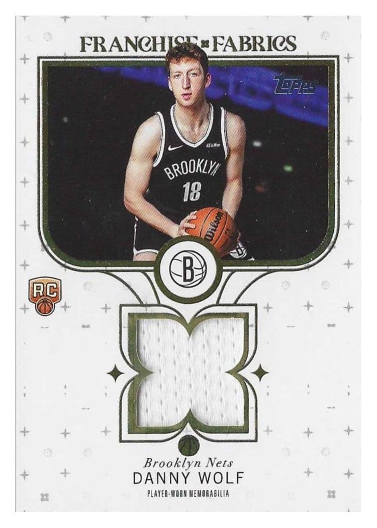 2025-26 Topps Franchise Fabrics Danny Wolf #FF-DW card