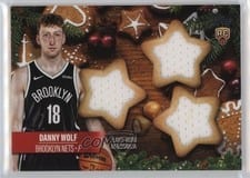 2025-26 Topps Holiday Holiday-Shaped Relics Danny Wolf #HSR-23 card