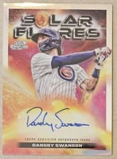 2024 Topps Cosmic Chrome Solar Flares Autographs Dansby Swanson #SFA-DS card
