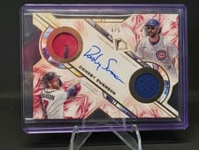 2025 Topps Diamond Icons Single Player Dual Team Autographed Relics Dansby Swanson #DTA-DS