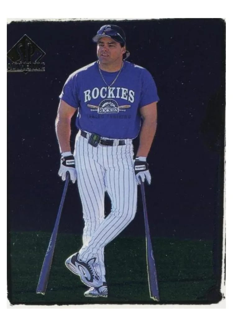 1998 SP Authentic Dante Bichette #86 card