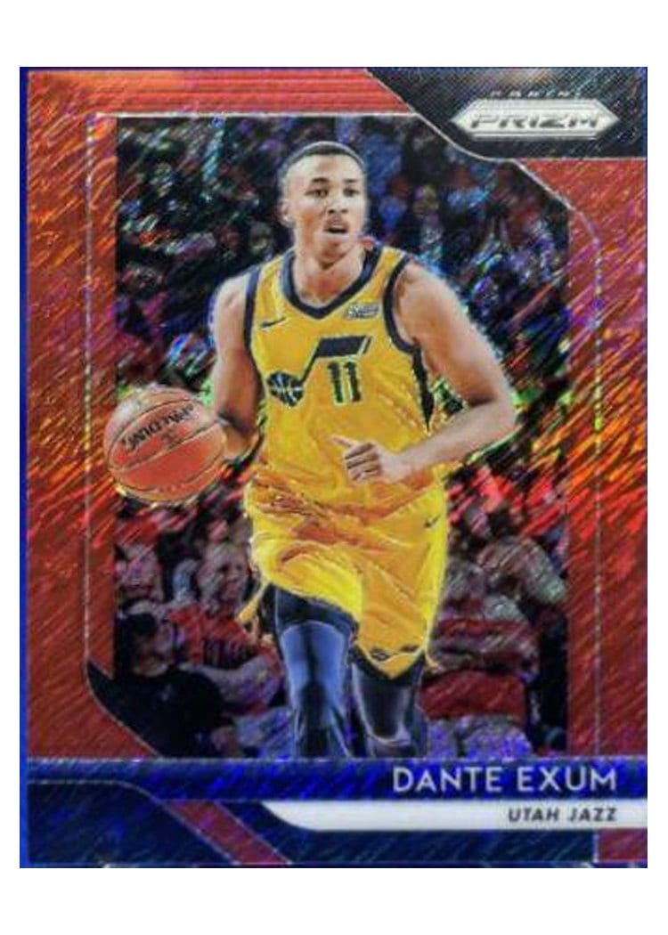 2018-19 Panini Prizm Base Set Dante Exum Red Shimmer Prizm #163