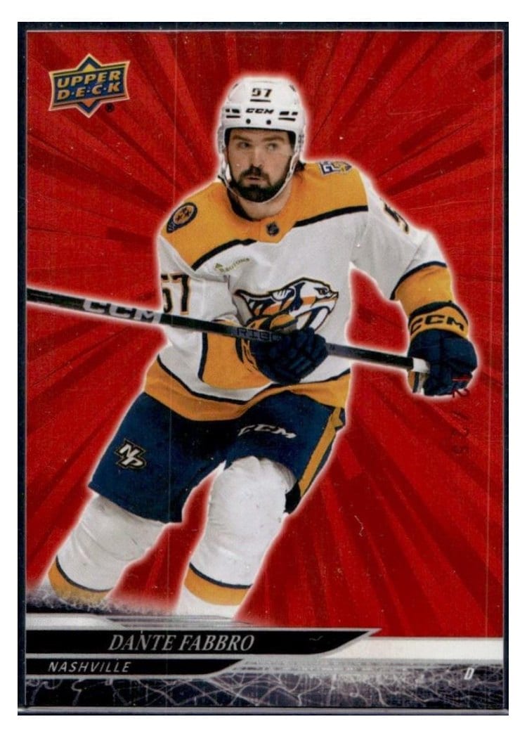 2024-25 Upper Deck Base Set Dante Fabbro #343 card