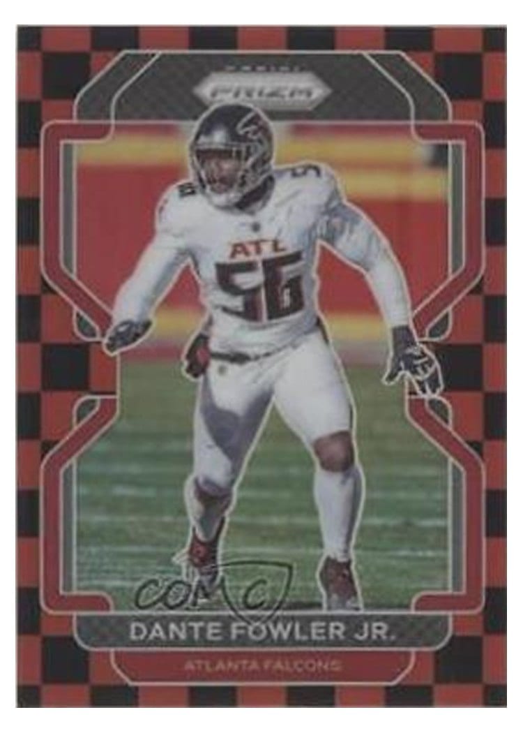 2021 Panini Prizm Base Set Dante Fowler Jr. Black and Red Checker Prizm #327 card