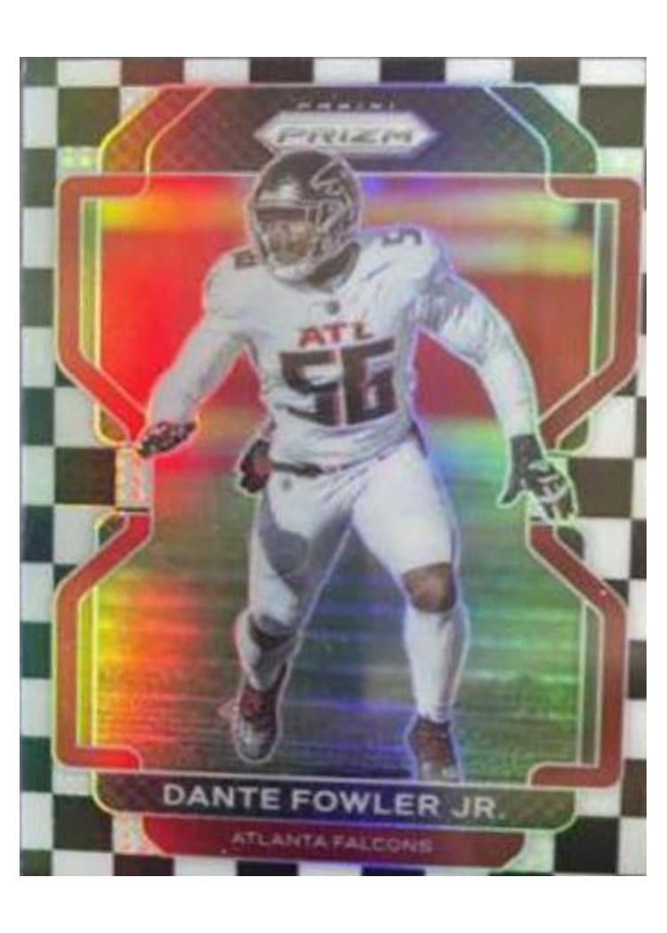 2021 Panini Prizm Base Set Dante Fowler Jr. Black and White Checker Prizm #327 card