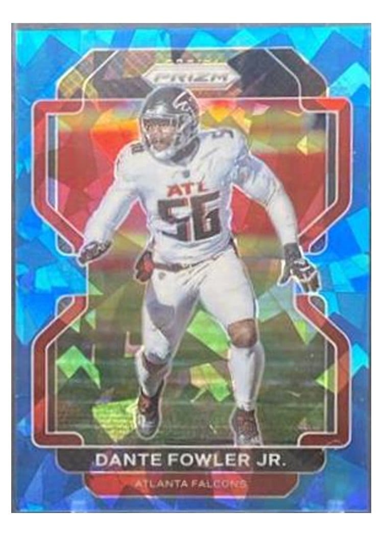 2021 Panini Prizm Base Set Dante Fowler Jr. Blue Ice Prizm #327 card