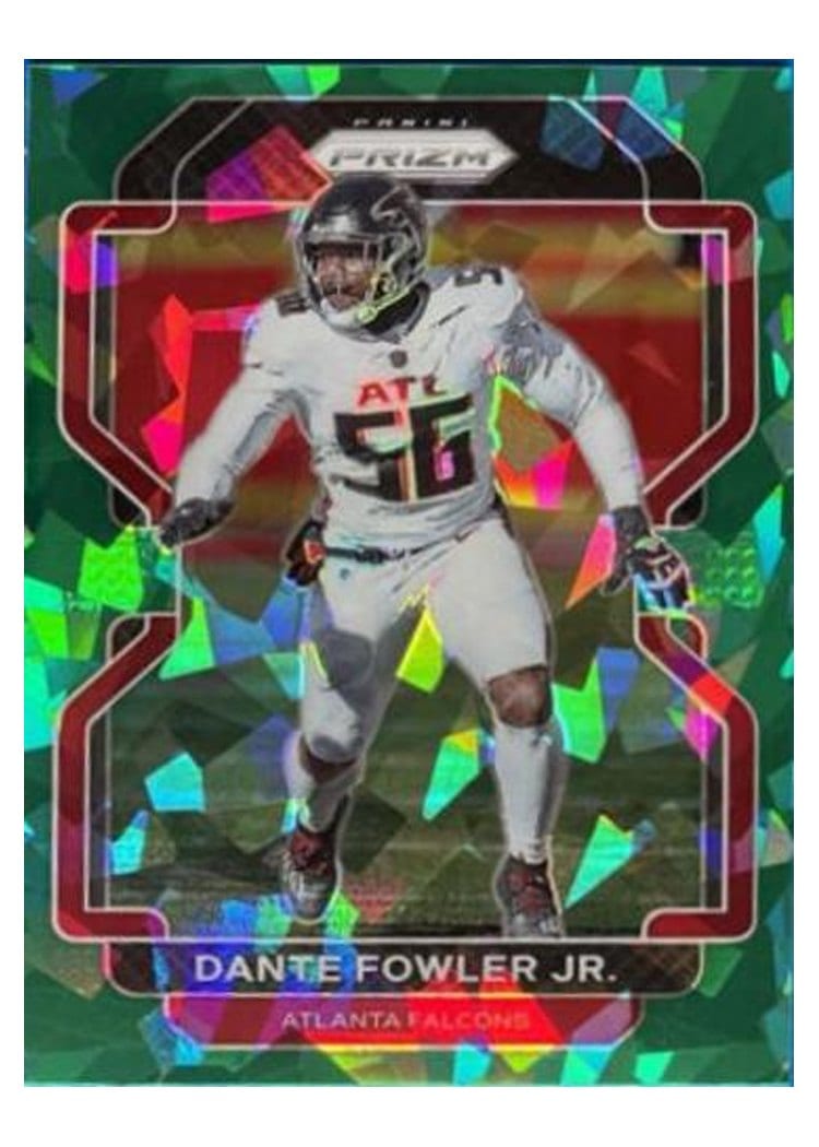 2021 Panini Prizm Base Set Dante Fowler Jr. Green Ice Prizm #327 card