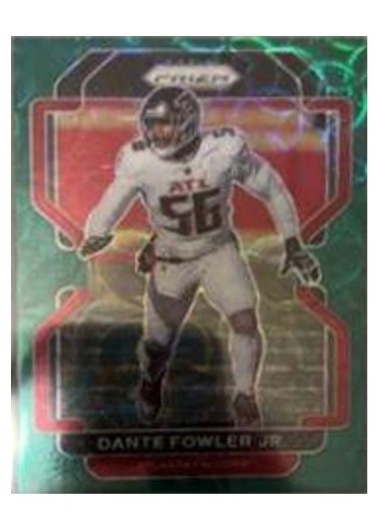 2021 Panini Prizm Base Set Dante Fowler Jr. Green Scope Prizm #327 card