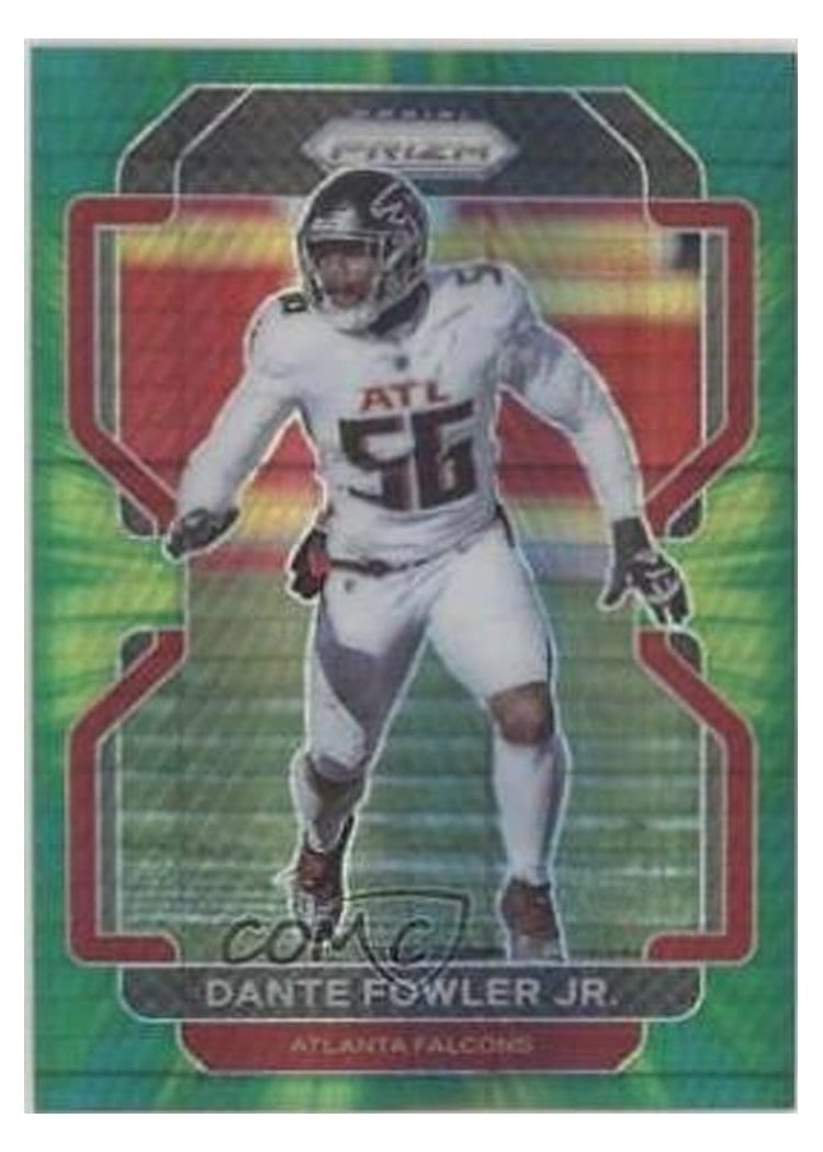 2021 Panini Prizm Base Set Dante Fowler Jr. Hyper Prizm #327 card