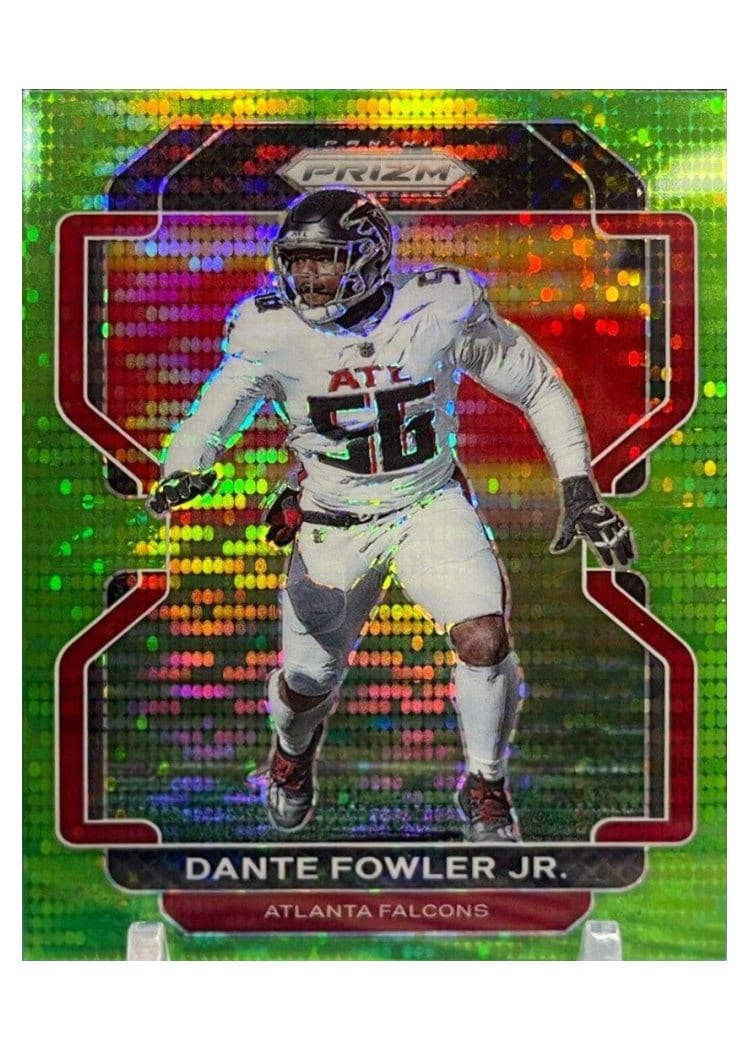 2021 Panini Prizm Base Set Dante Fowler Jr. Neon Green Pulsar Prizm #327 card