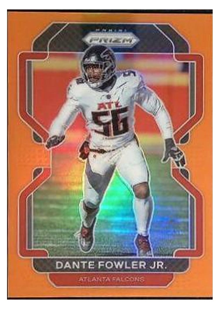 2021 Panini Prizm Base Set Dante Fowler Jr. Orange Prizm #327 card