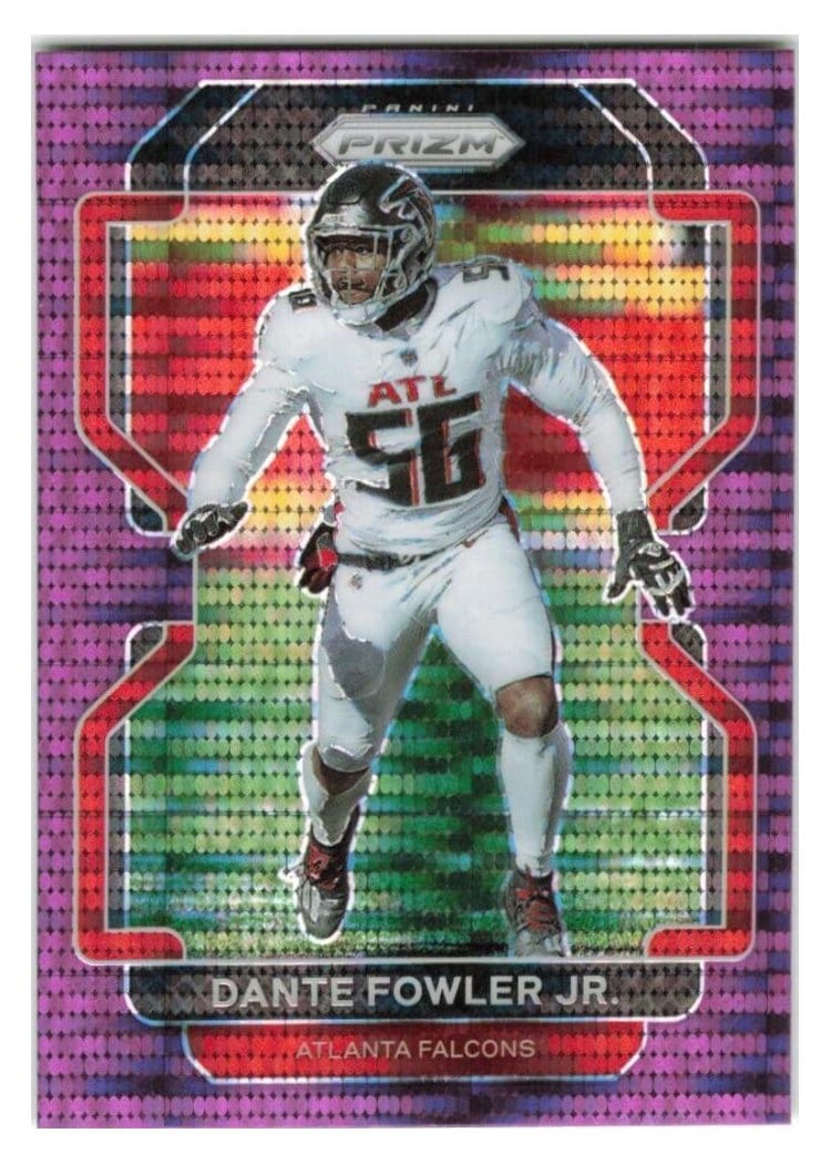 2021 Panini Prizm Base Set Dante Fowler Jr. Purple Pulsar Prizm #327 card