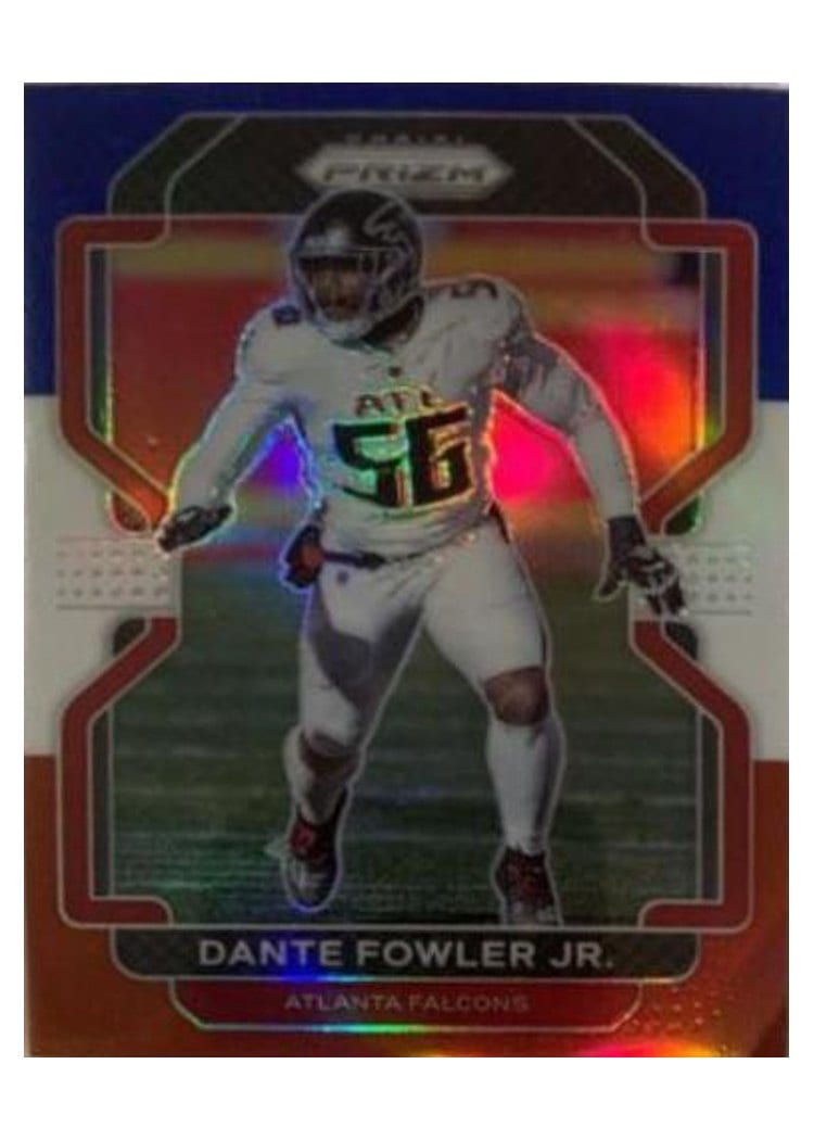 2021 Panini Prizm Base Set Dante Fowler Jr. Red White and Blue Prizm #327 card