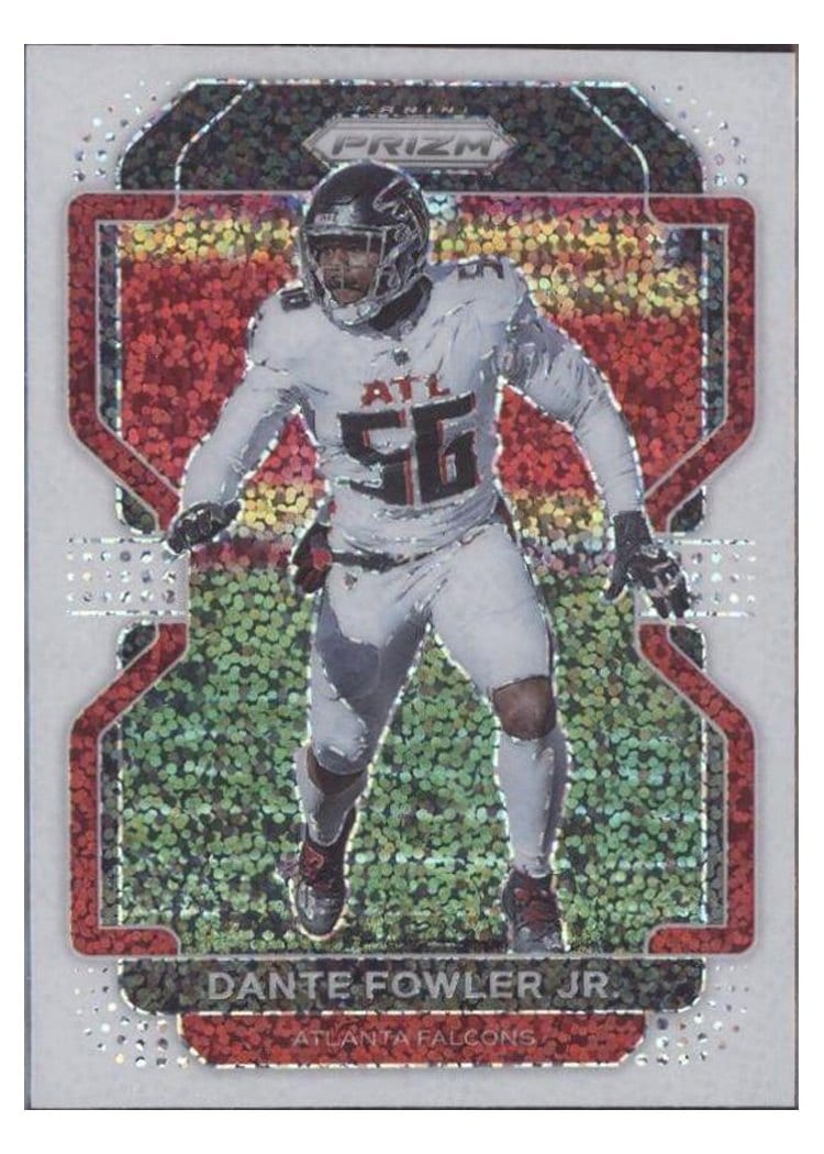 2021 Panini Prizm Base Set Dante Fowler Jr. White Sparkle Prizm #327 card