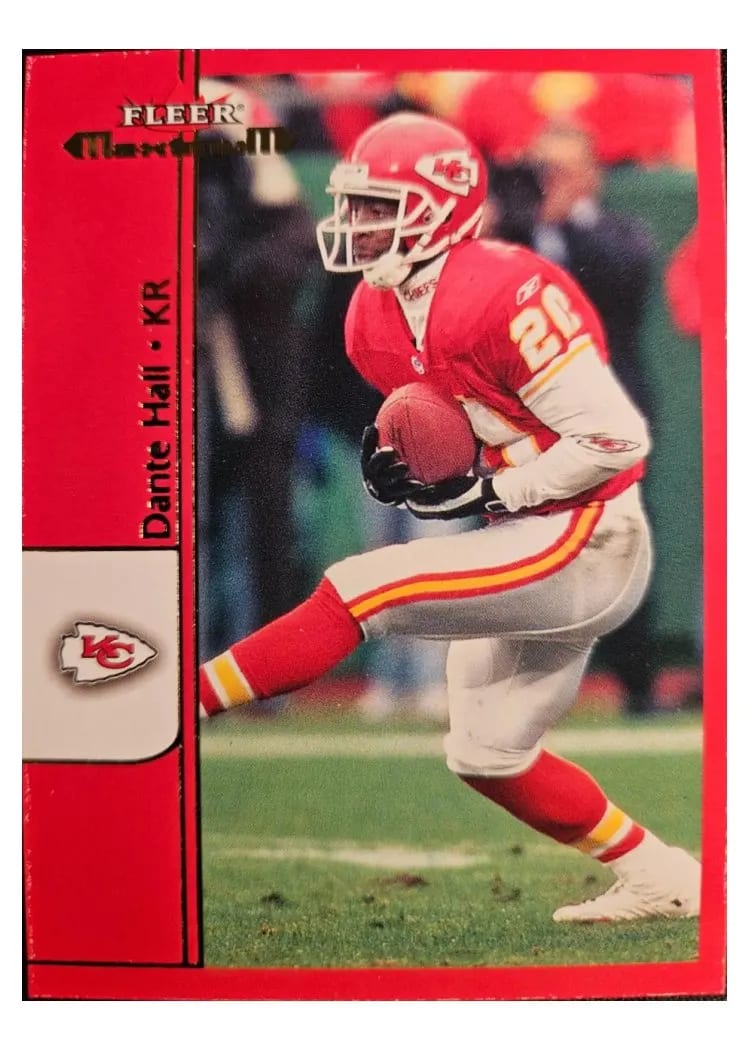 2002 Fleer Maximum Dante Hall #86 card