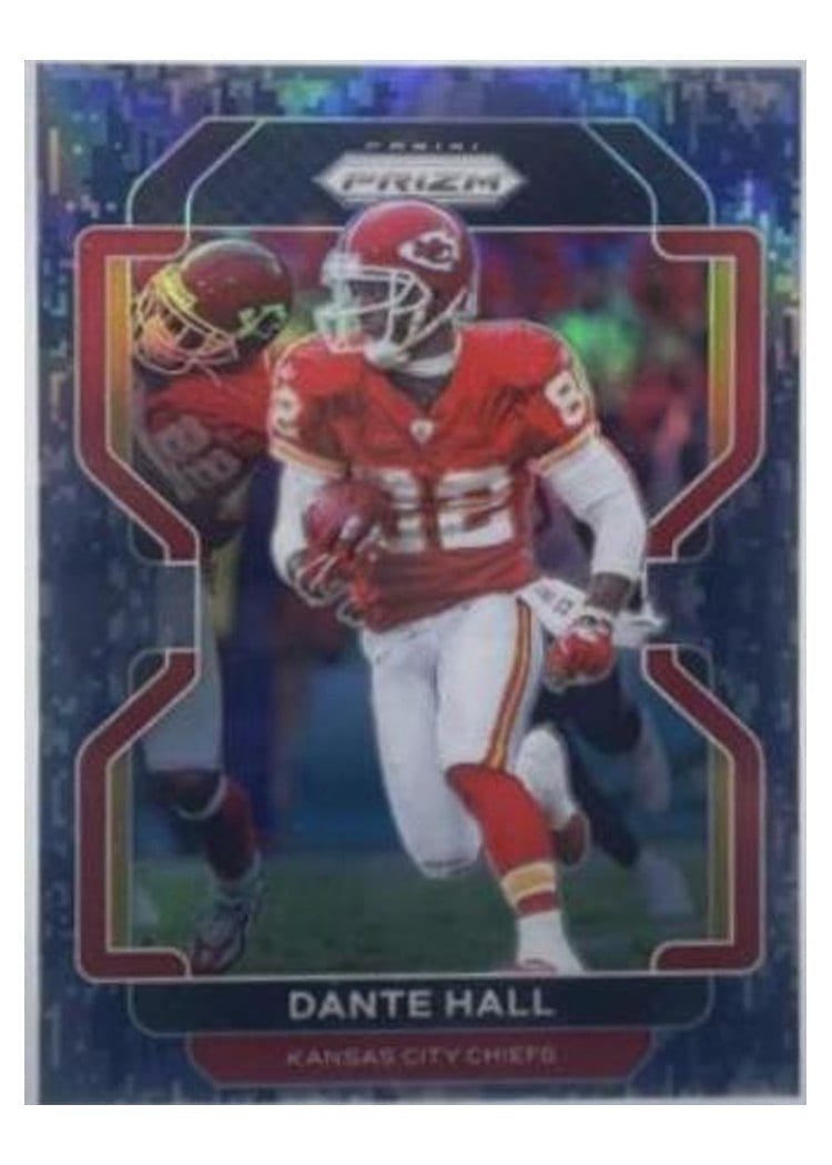 2021 Panini Prizm Base Set Dante Hall Navy Camo Prizm #197 card