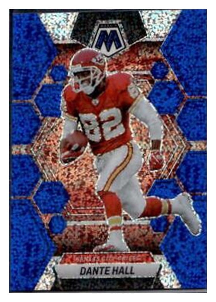 2023 Panini Mosaic Base Set Dante Hall Blue Sparkle #116 card