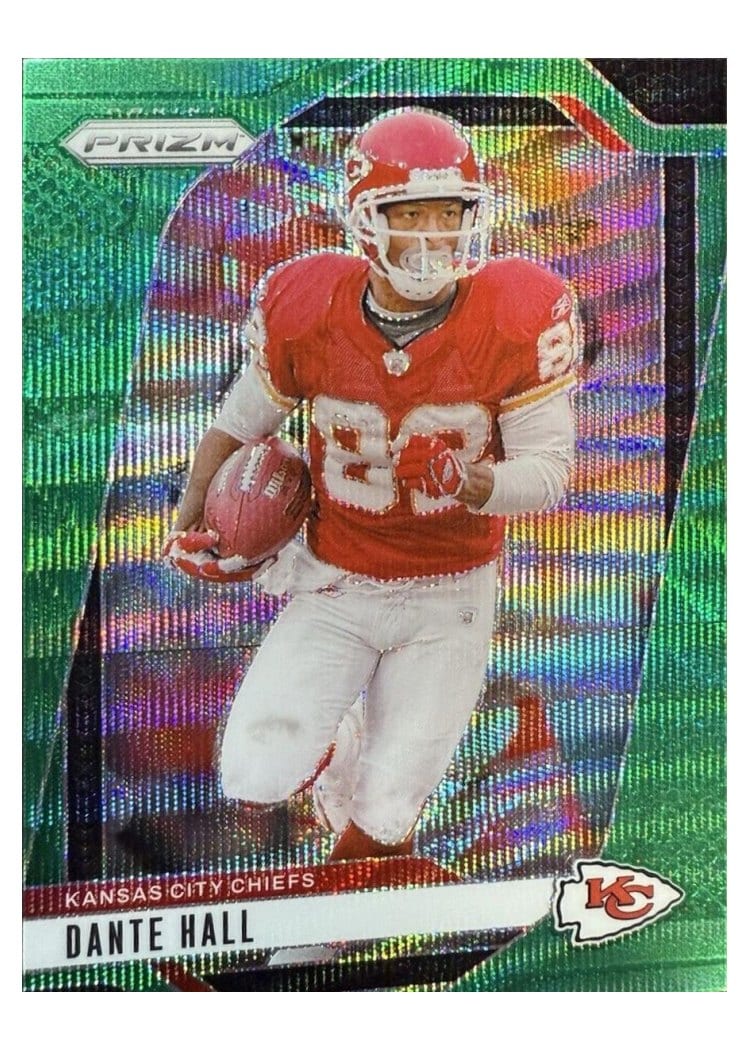 2024 Panini Prizm Base Set Dante Hall Green Wave #146 card