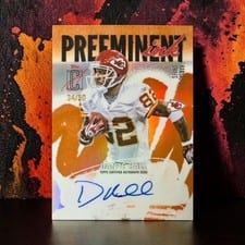 2025 Topps Signature Class Preeminent Ink Dante Hall #PI-DH card