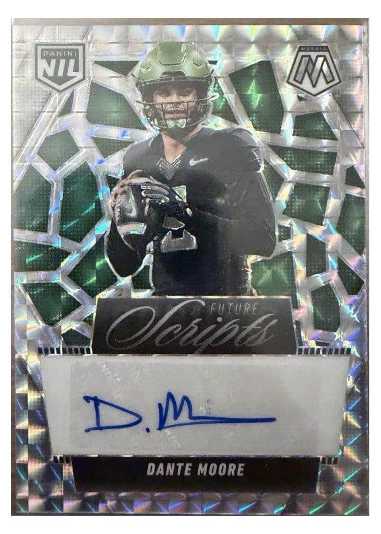 2025 Panini Mosaic Future Scripts Dante Moore #FSC-DME card