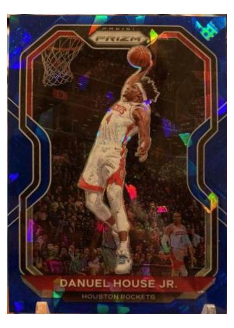 2020-21 Panini Prizm Base Set Danuel House Jr. Blue Ice Prizm #80 card