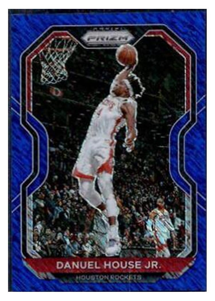 2020-21 Panini Prizm Base Set Danuel House Jr. Blue Shimmer Prizm #80 card