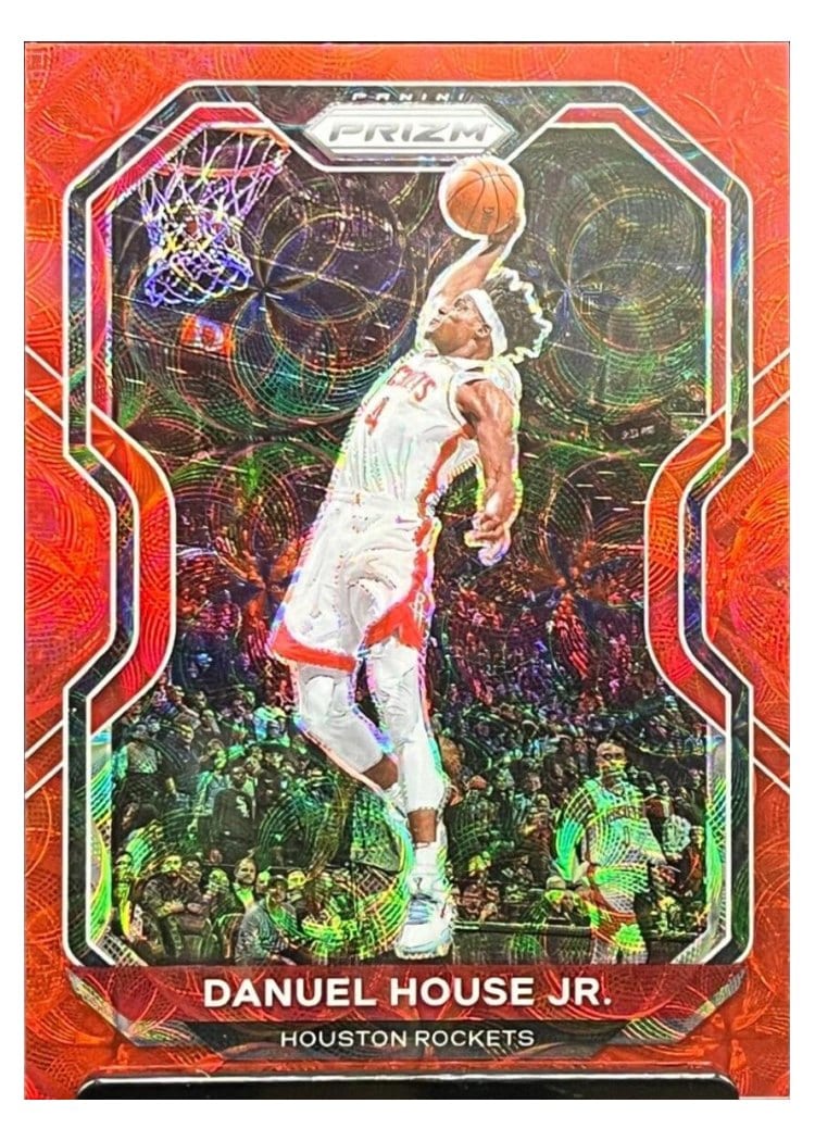 2020-21 Panini Prizm Base Set Danuel House Jr. Choice Red Prizm #80 card