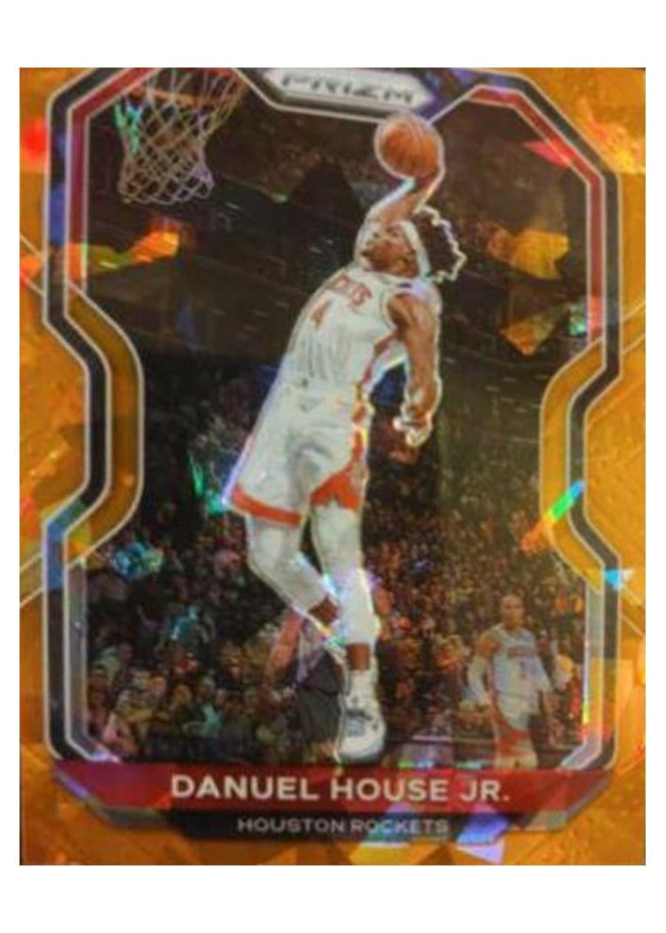 2020-21 Panini Prizm Base Set Danuel House Jr. Orange Ice Prizm #80 card