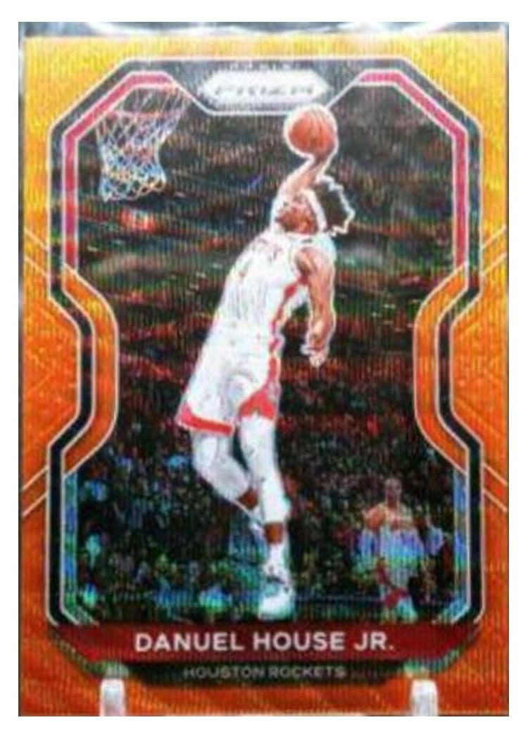 2020-21 Panini Prizm Base Set Danuel House Jr. Orange Wave Prizm #80 card